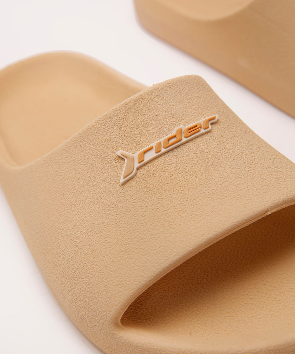 chinelo slide drip rider bege
