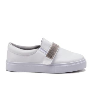 Slip On Feminino Tênis Casual Confortável Liso Dia a Dia