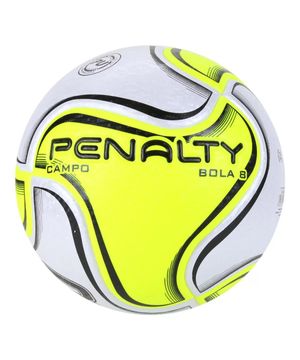 Bola de Futebol Campo Penalty 8 X Branco e Amarelo