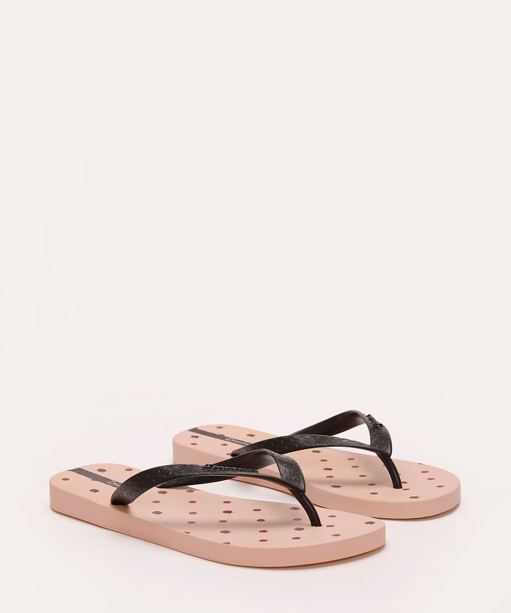 chinelo ipanema happy poá rosa