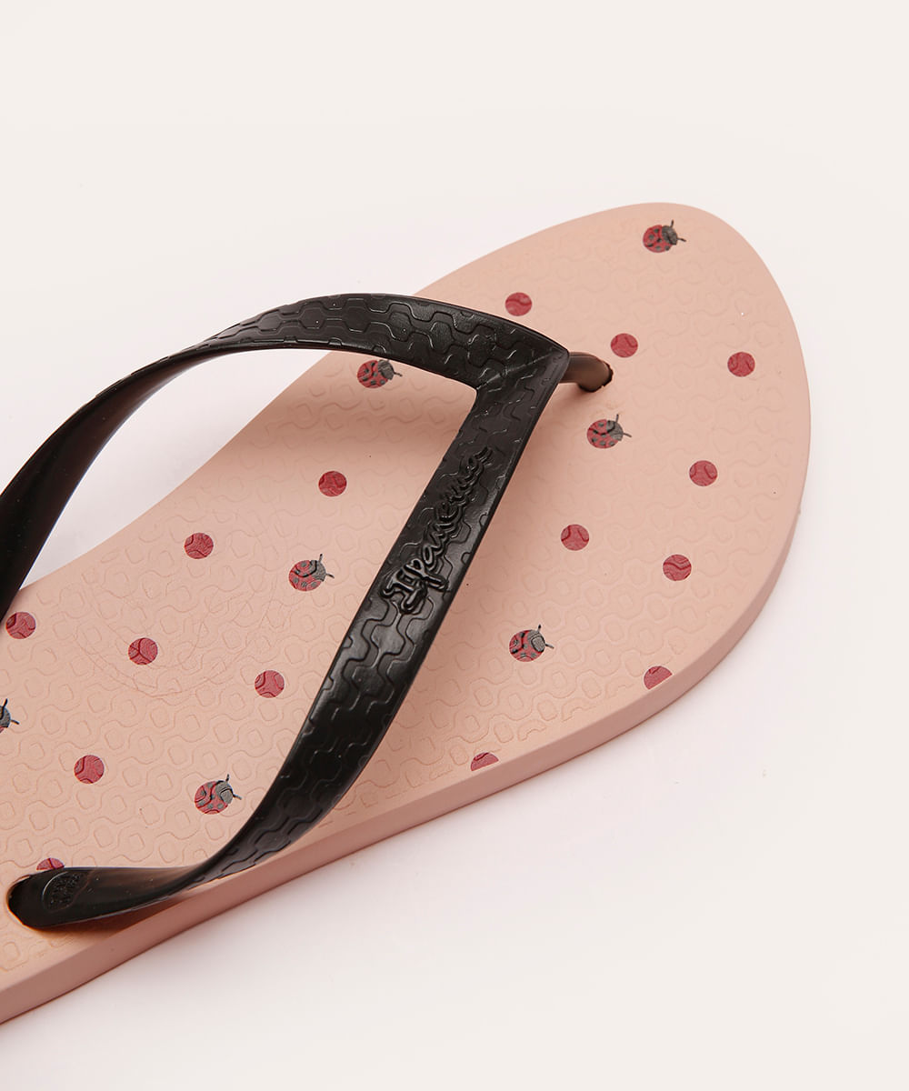 chinelo ipanema happy poá rosa
