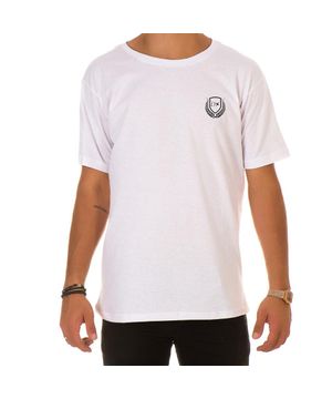 Camiseta Masculina Algodão Logo Manga Curta Confortável