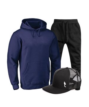 Conjunto Moletom Canguru Masculino Casual Conforto + Boné