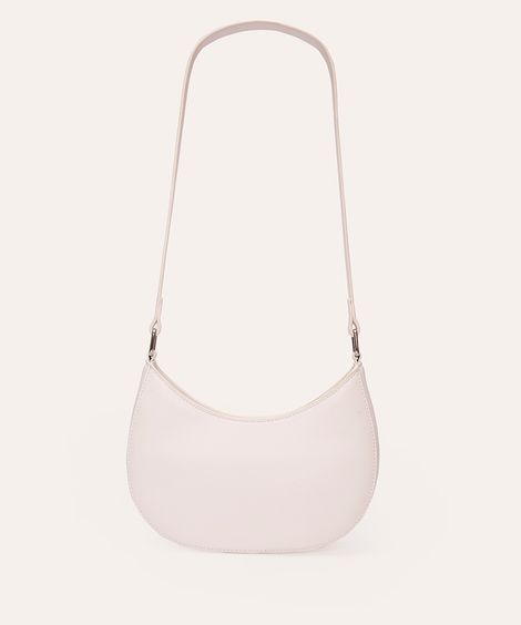 bolsa baguete lisa branca