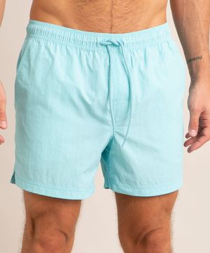 short curto com cordão azul