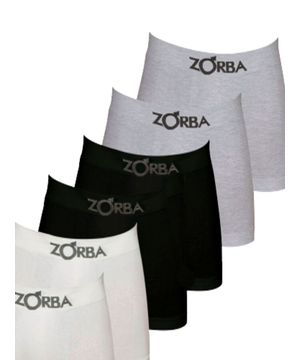 Kit com 6 Cuecas Boxer Zorba 781 Branco