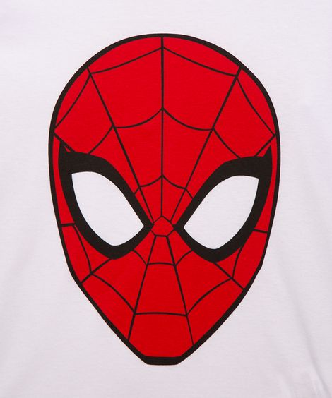 pijama de algodão infantil homem aranha off white
