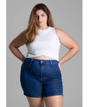 Bermuda Jeans Sawary Plus Size - 276157