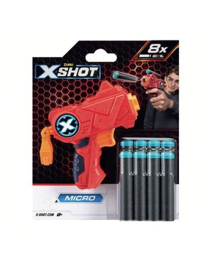 Lancador Xshot Red Micro 8 Dardos