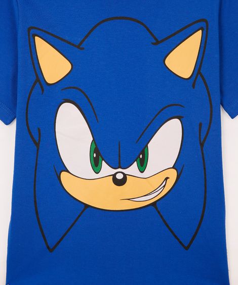 pijama infantil curto sonic azul
