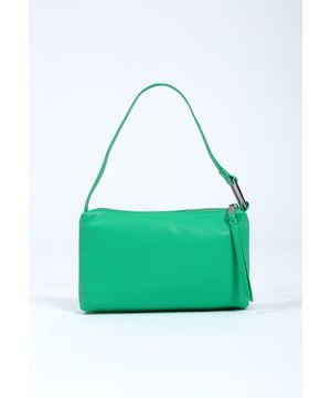 BOLSA PU BAGUETE ARGOLA VERDE