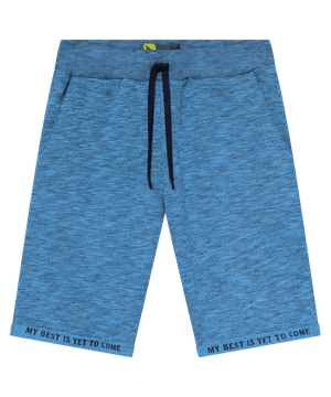 Bermuda Teen Masculina Lemon Moletom Azul