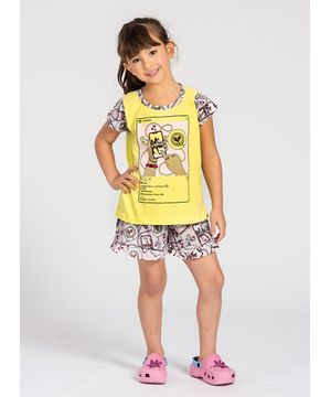 8 Peças Pijama Infantil Menina