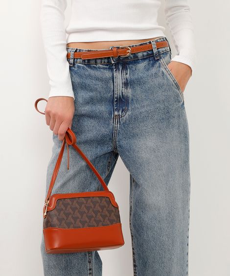 bolsa crossbody dois zíperes colorido