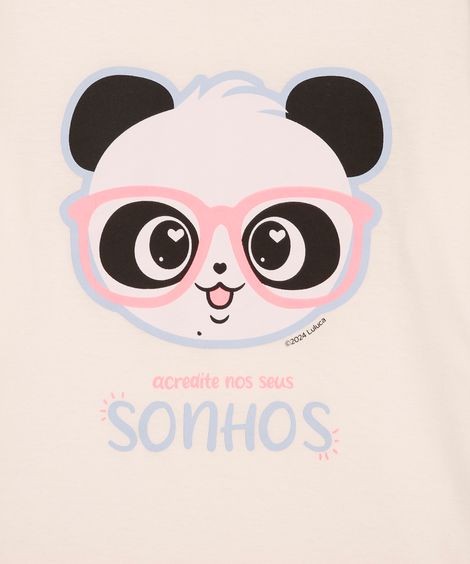 pijama infantil curto luluca off white