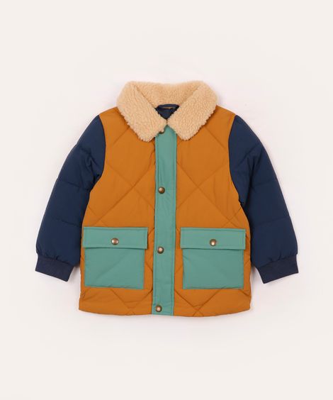 jaqueta bomber infantil com bolsos colorida