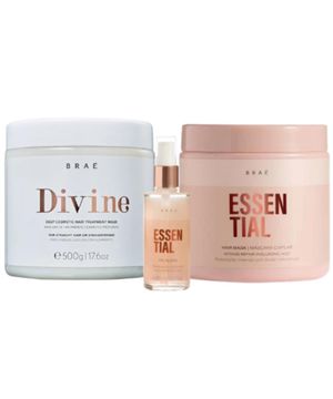 Braé Kit Mascara Divine Essential Oil Blend Trio Salon (3 Produtos)