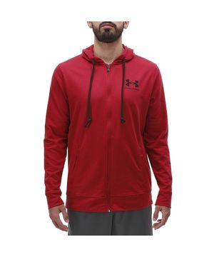 Moletom de Treino Masculino Under Armour Rival Terry LC FZ Vermelho