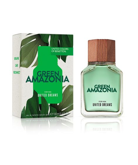 benetton united dreams green amazonia eau de toilette for him 100ml