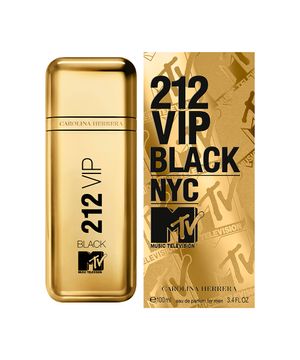 carolina herrera 212 VIP black NYC MTV music television eau de parfum for men 100ml