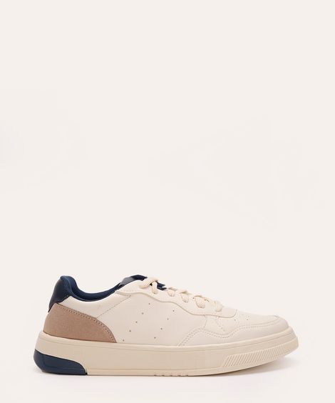tênis casual com recortes oneself off white
