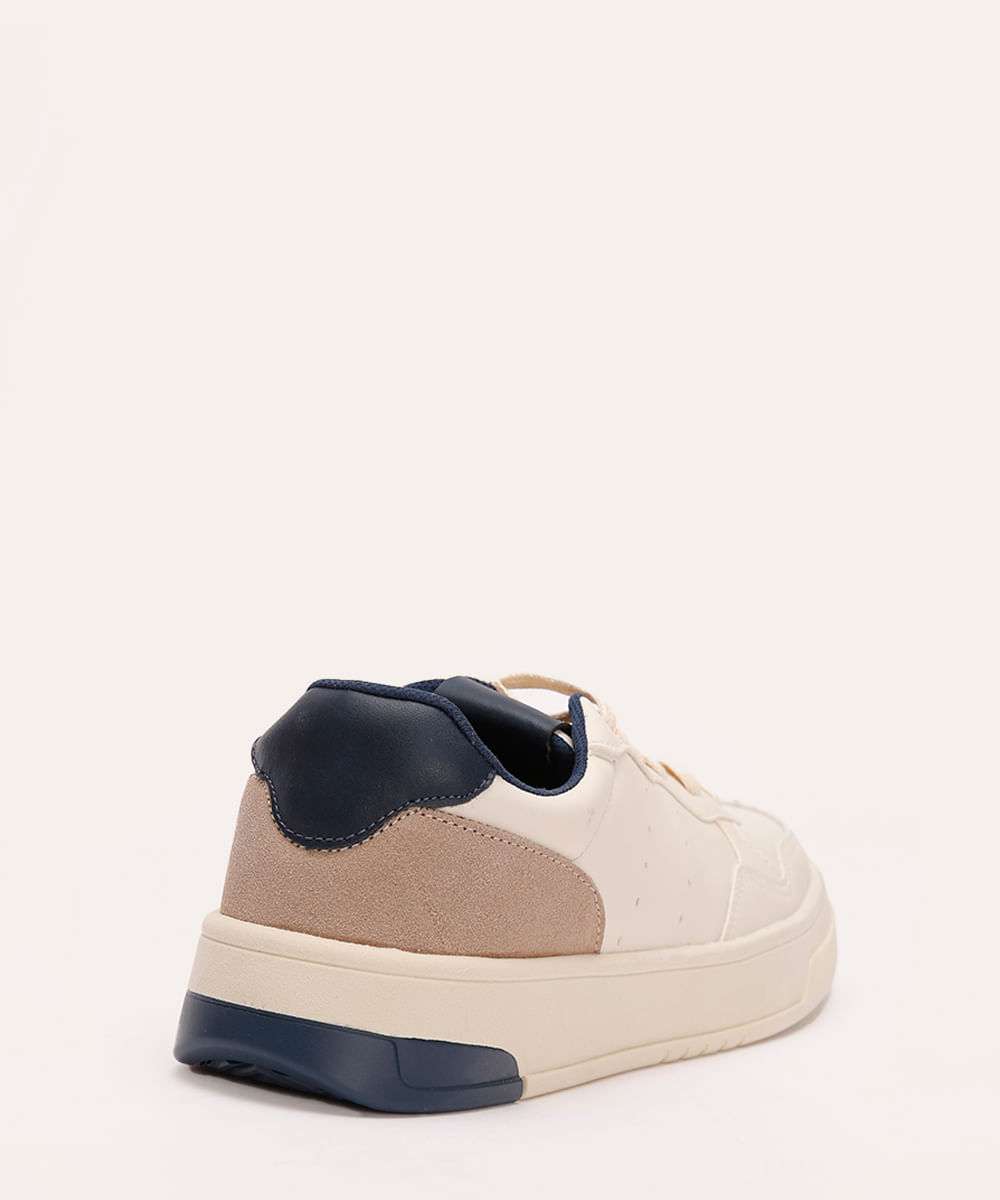 tênis casual com recortes oneself off white