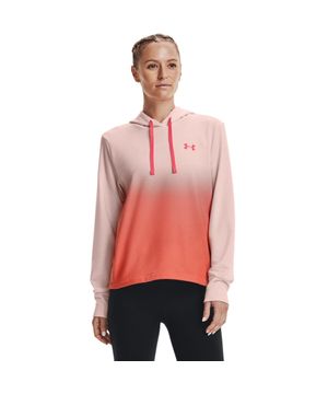 Moletom Feminino Under Armour Rival Terry Gradient Hoodie Rosa