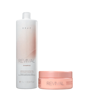 BRAÉ Revival Shampoo 1L+Mascara de Reconstrução 200g