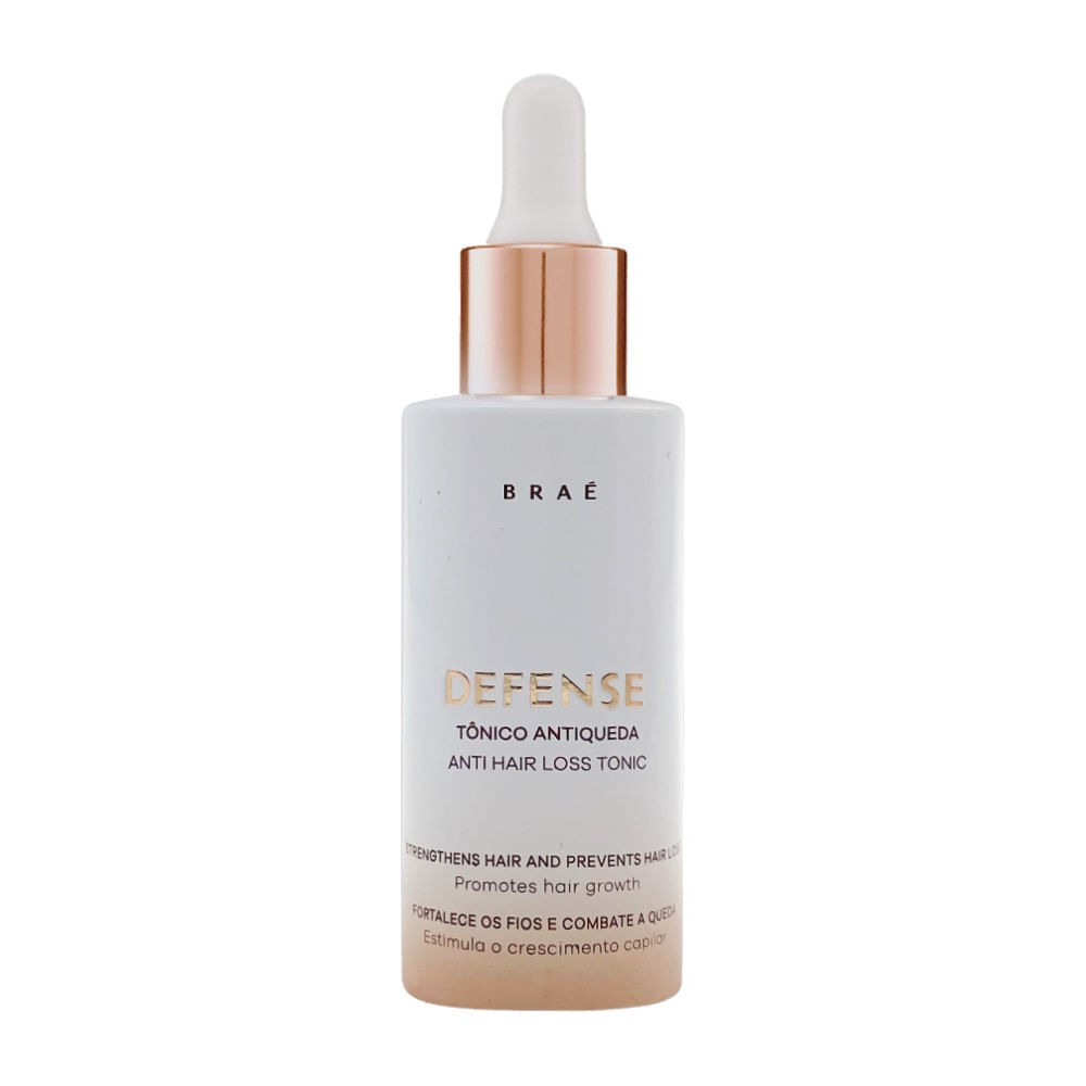 Kit Braé Anti Hair Defense Loss Shampoo Condicionador Tônico (3 produtos)