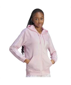 Jaqueta Adidas 3-Stripes Essentiasl Capuz Feminina