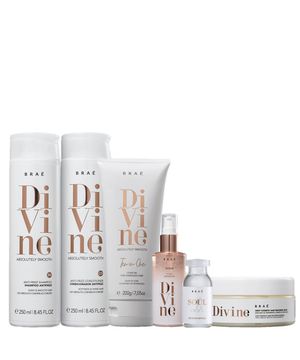 Kit Brae Divine Anti Frizz Cabelos Coloridos (6 produtos)