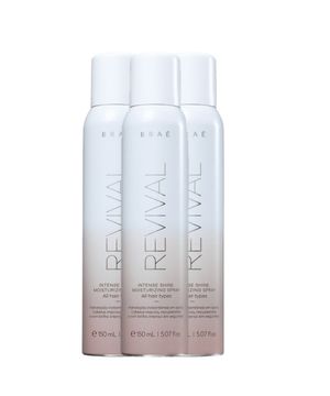 Kit BRAE Revival Intense Shine Spray Leavein de Brilho 150g (3 Unidades)