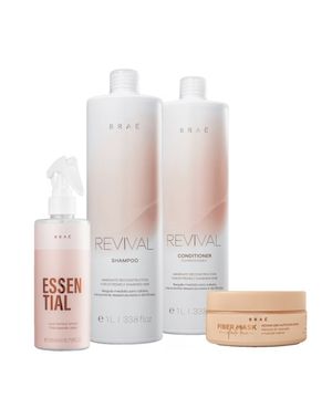 Kit Brae Revival Regeneração Fiber Essential (4 Produtos)