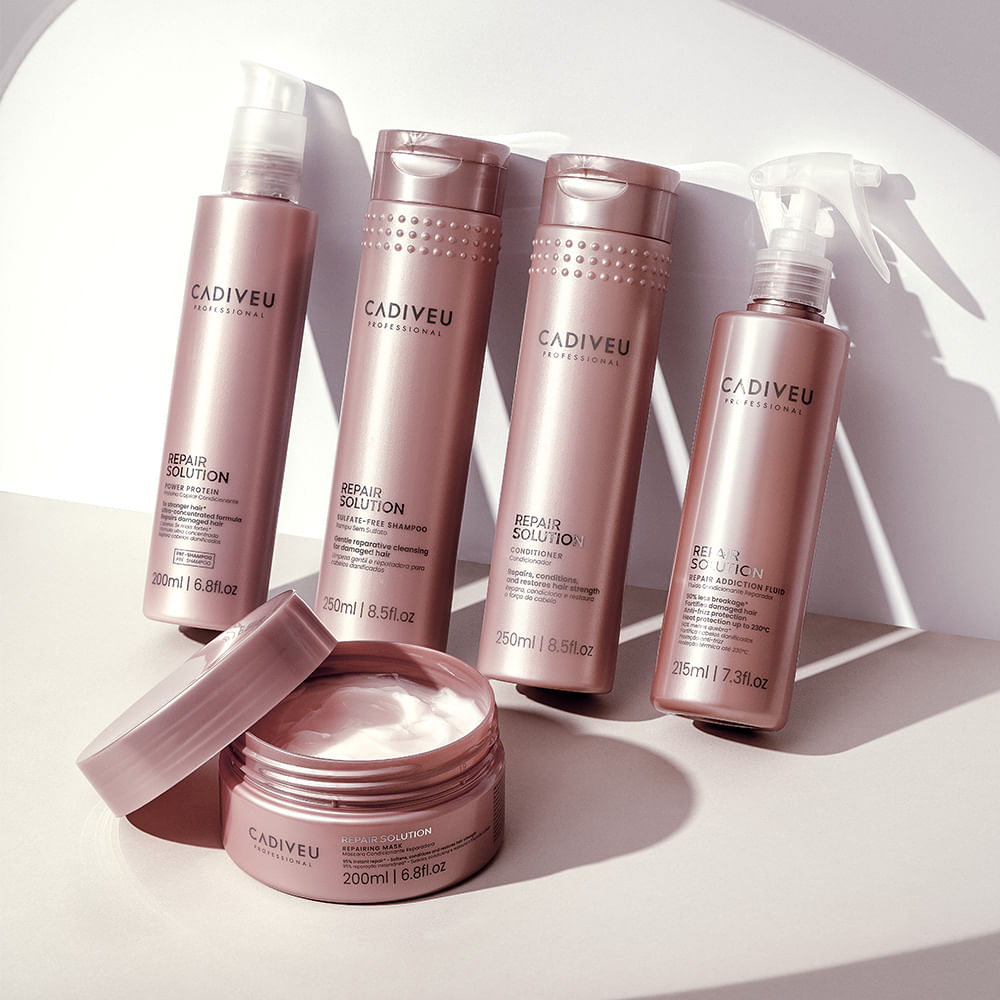 Kit Cadiveu Repair Solution Shampoo Sem Sulfato e Condicionador (2 produtos)