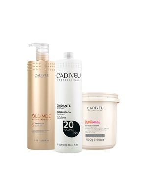 Kit Cadiveu Professional Blonde Máscara Buriti Mechas e Ox 20v (3 produtos)