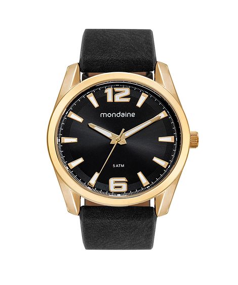 relógio mondaine 76787gpmvdh3kt analógico dourado