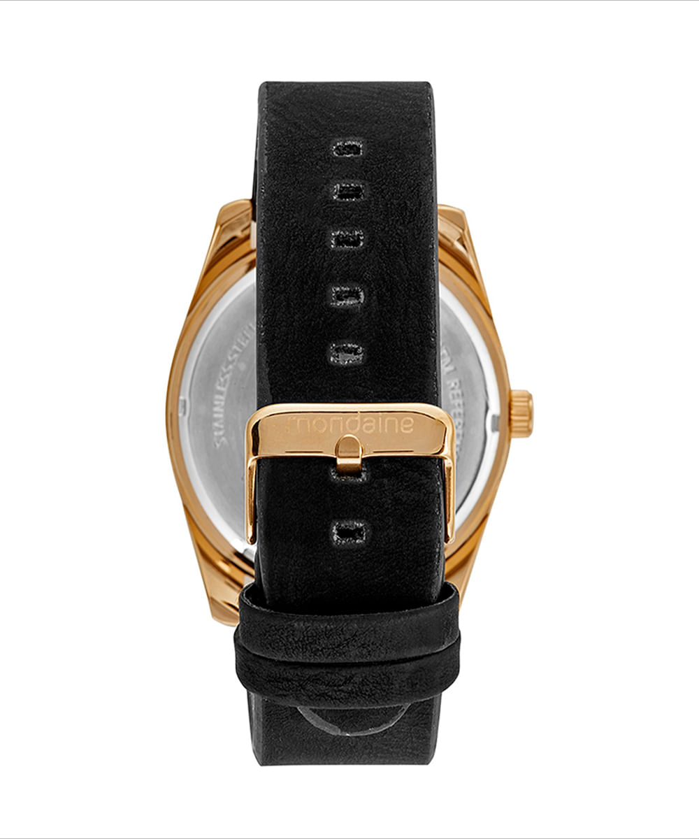relógio mondaine 76787gpmvdh3kt analógico dourado