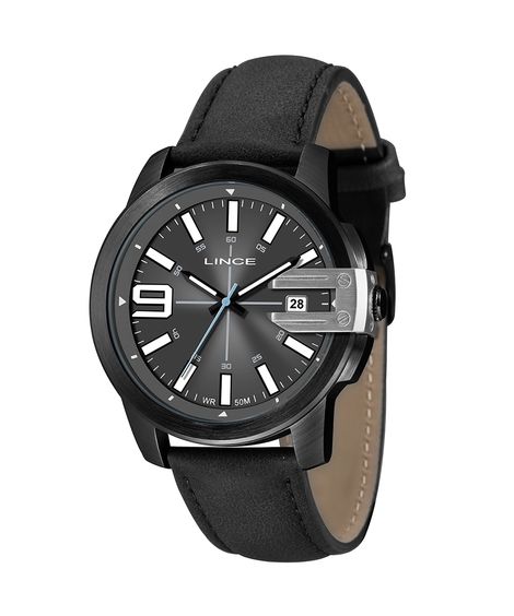 relógio lince mrc4761l48-g2px analógico com calendário preto