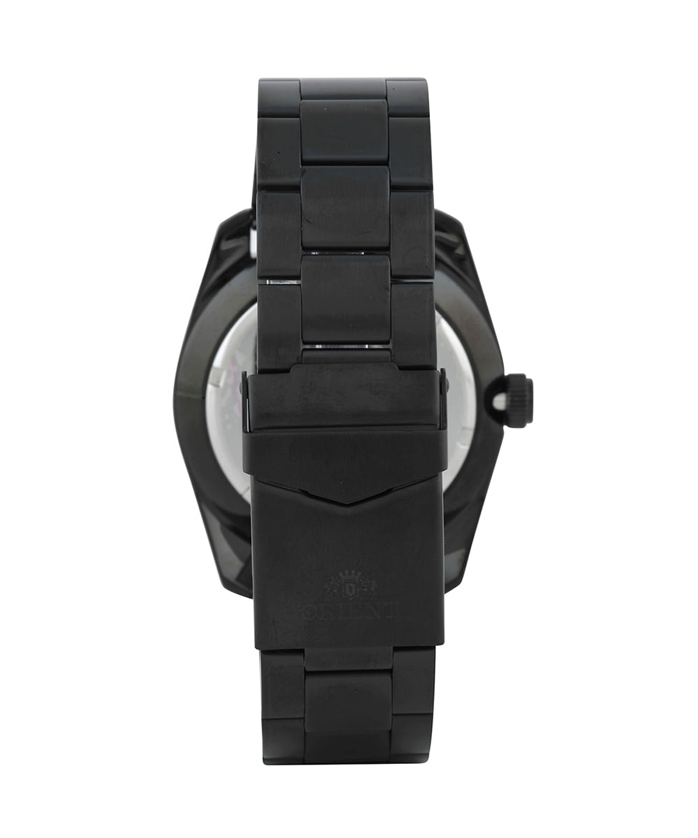 relógio masculino orient analógico calendário mpss1042 p2px preto