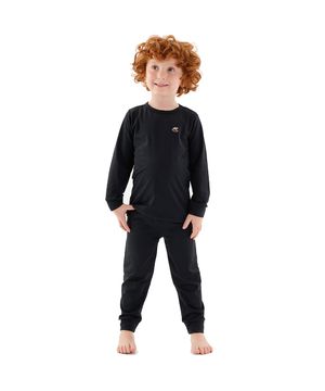 Pijama Térmico Infantil Energy Thermo Dry Preto Pati Nicki Up Baby Tamanho:8;Cor:Preto;Gênero:Unissex