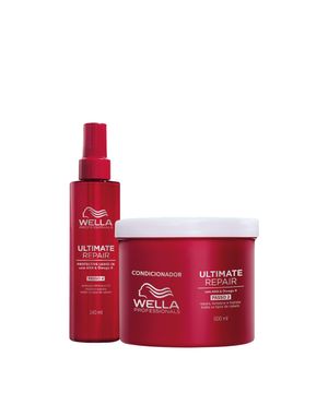 Kit Wella Ultimate Repair Protetor Térmico LeaveIn e Condicionador (2 produtos)