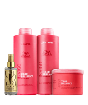 Kit Wella Professionals Invigo Color Brilliance Trio Salon e Oil Reflection 100ml (4 Produtos)