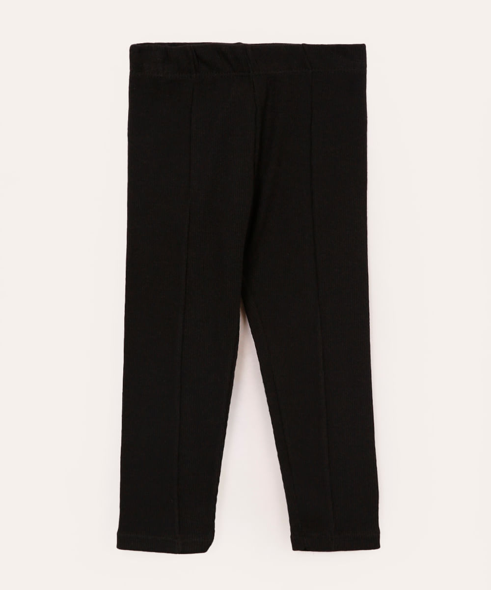 calça legging de montaria infantil preta