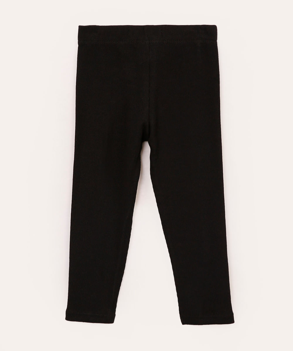 calça legging de montaria infantil preta