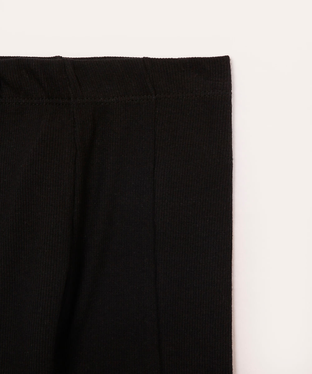 calça legging de montaria infantil preta