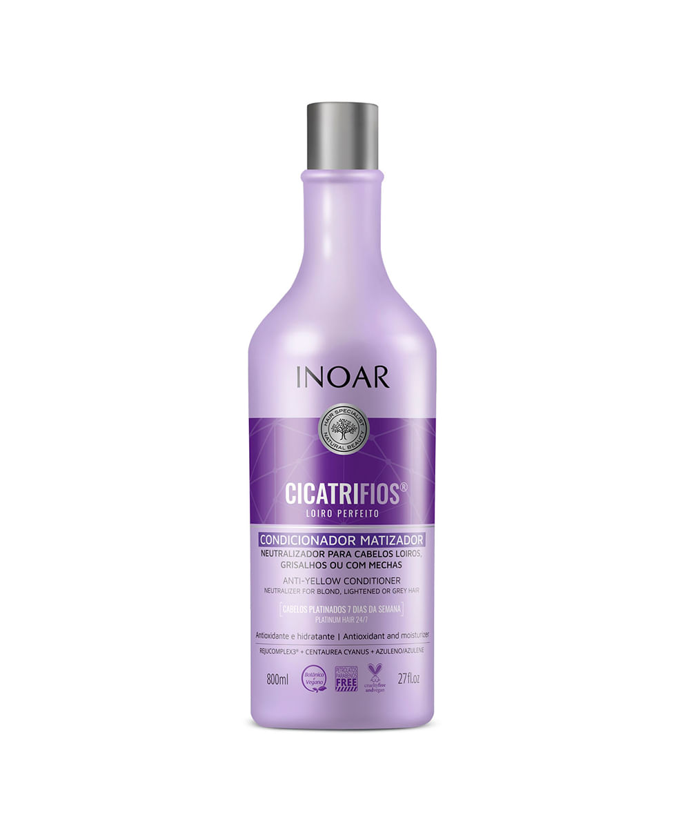 condicionador inoar cicatrifios loiro perfeito 800ml