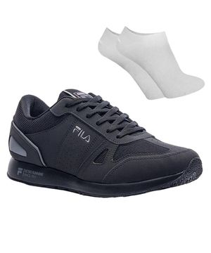 Kit Tênis Fila Classic Runner SL Masculino Par de Meia Preto