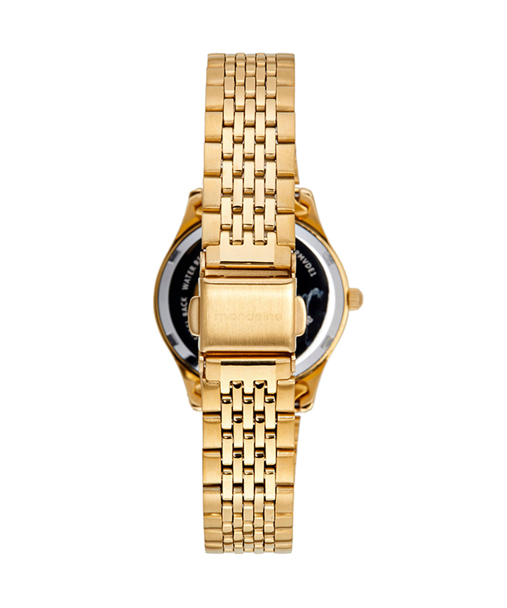 relógio mondaine 32698lpmvde1kk analógico dourado