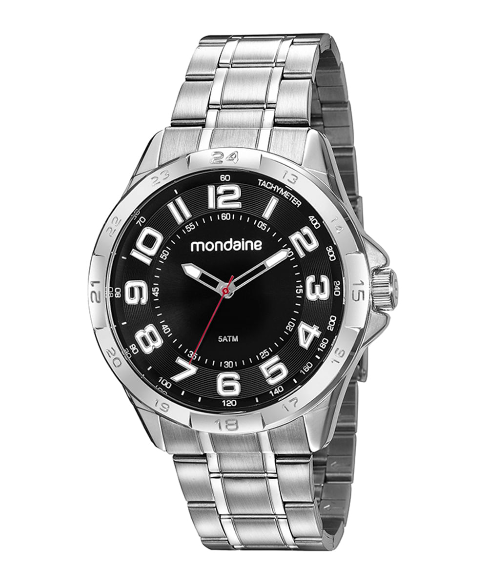 relógio mondaine 53829g0mvne2kf analógico prateado