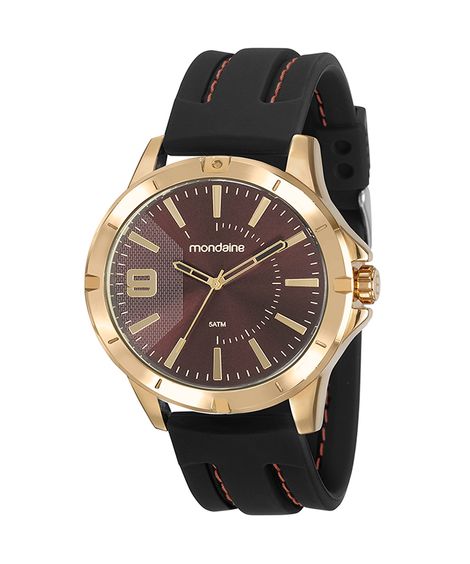 relógio mondaine 99376gpmvdi2kf analógico dourado